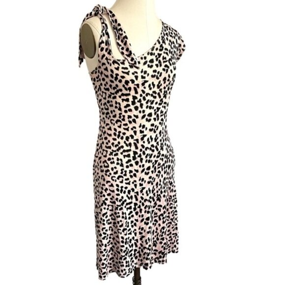 See by Chloe Pink Leopard Print Silk Jersey Asymmetric Dress - 6 🇮🇹 - Picture 4 of 10